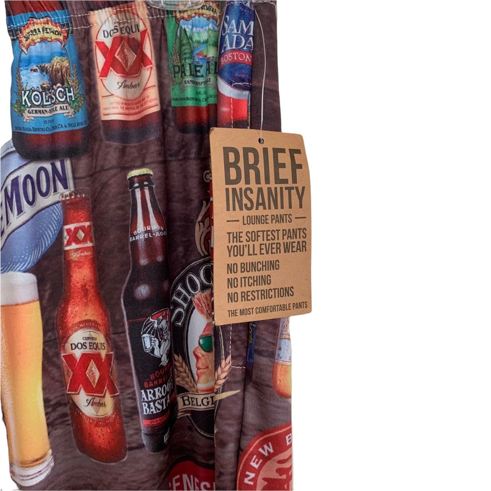 Brief Insanity Beer for Breakfast All Over Graphic Lounge Pants - Picture 4 of 5